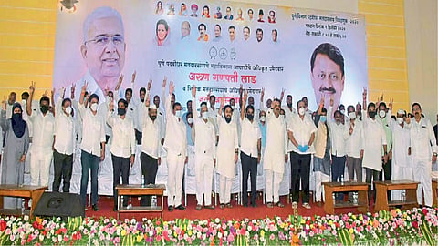 meetings of mahavikas aghadi speech for Rural Development Minister Hasan Mushrif