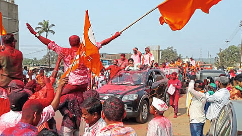 Shivsena Wins Due To Congress Crosses Ratnagiri Marathi News 