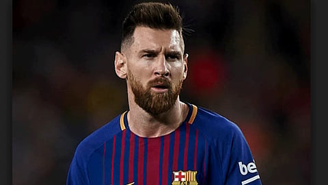 messi's friend trying to prevent him 