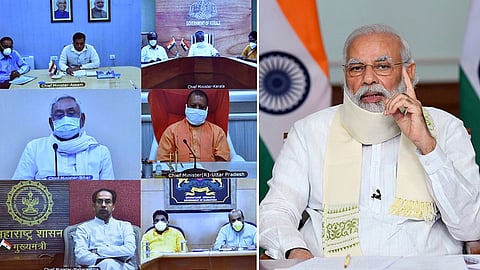 modi with cm