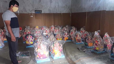 नाणे मावळात गणेशोत्सवाची लगबग सुरू, बाजारपेठाही सजल्या 