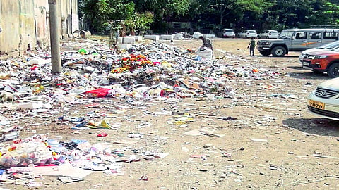 amravati nehru ground look like dumping yard 