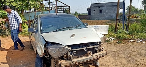 Accident of Alcohol transporters near Patanasangi :