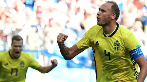 Sweden's Granqvist scores penalty after VAR review