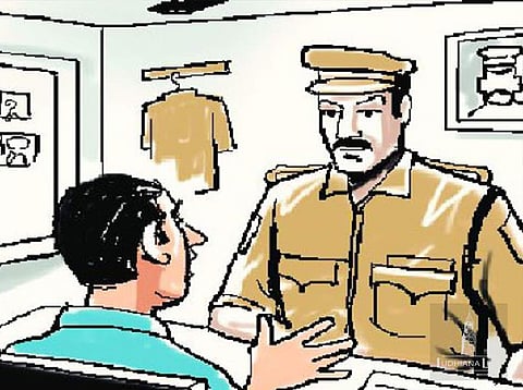 Police officers await promotion