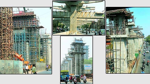 पुण्यात मेट्रोच्या कामाची धडकी; वाहनचालक, पादचाऱ्यांचा जीव मुठीत 