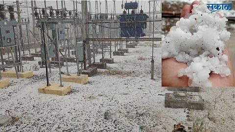 Hailstorm Hit Bhakardan Jalna 