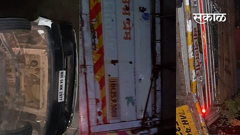 road accident, Maharashtra, morgaon, baramati,Pune  