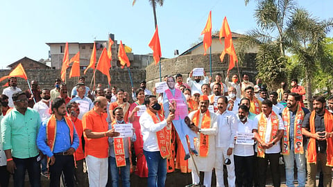 kolhapur shivsena protest against raosaheb danve