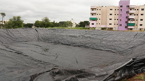 श्री गणेशाचे विसर्जनासाठी यंदाही शेतीशाळेत तळे 