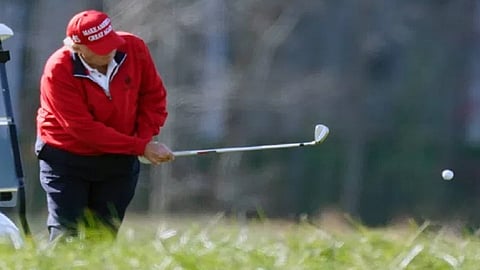 trump golf