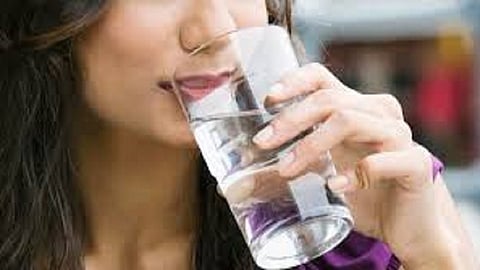 drinking water at nite