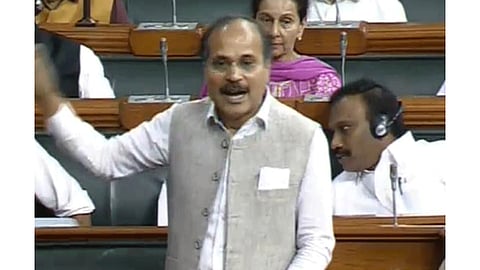 Congress leader Adhir Ranjan Chowdhury slams govt in Loksabha