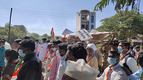 Ausha has received a good response for the Bharat Bandh in protest of the Agriculture Bill.jpg