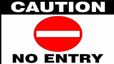 no entry