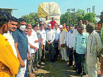 कापसाची पाच हजार ८२५ रुपये क्विंटल दराने खरेदी 