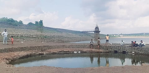 The interior of Kalamba lake became open