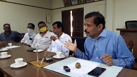 Press conference of Sawantwadi Mayor regarding the statue of Shivaji Maharaj
