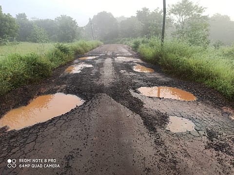 bad road in talere deulwadi sindhudurg