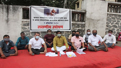 शिवेंद्रसिंहराजे समर्थकांचे बायोमायनिंग प्रकल्पाविरोधात आंदोलन
