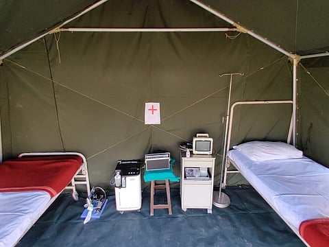 Now a special tent for isolation of corona patient.jpg
