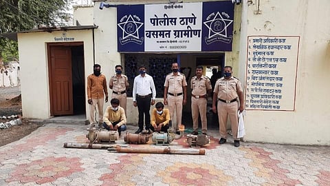 Police have nabbed those who stole electric pumps from wells and bores in Wasm.jpg