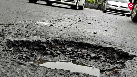 कोट्यवधीचा खर्च केलेला रस्ता दोन दिवसांत खराब