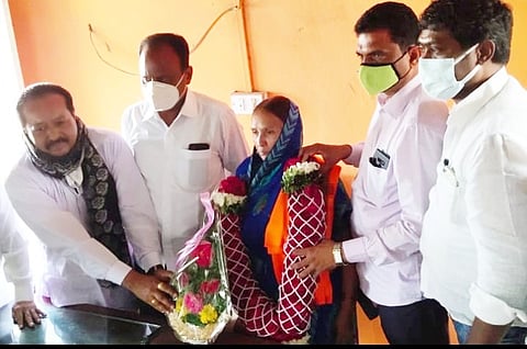 Shahidabi Pathan elected as sanctioned corporator of Nevasa Nagarpanchayat