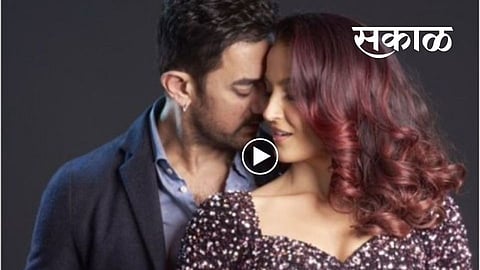 actor Aamir Khan Elli Avrams Pic Koi Jaane Na Song Har Funn Maula Viral