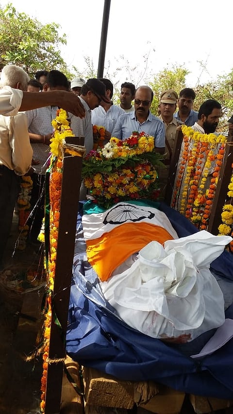 Funeral in the joule of Martyr Jawan Prarthamesh