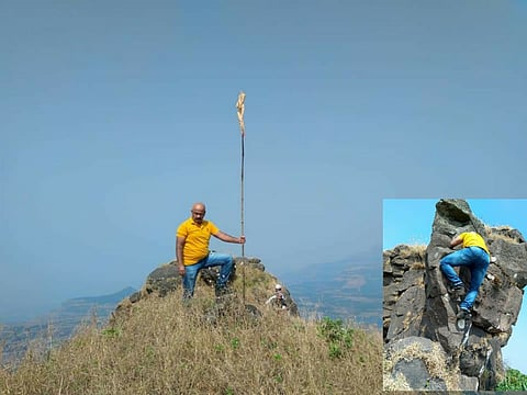 Sanjay Tahane climbed the cone of Kela Konkanwada