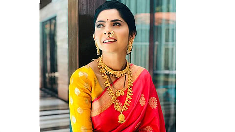 Sonalee Kulkarni Tanishq Advertisement shares on Insta 