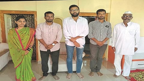 The Prime Minister sent greetings to the indapur's bride and groom 