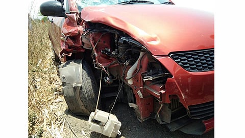 One killed and one injured in accident at vadavani taluka 