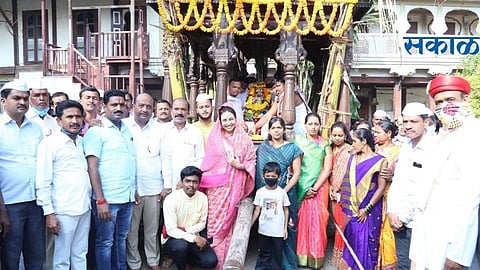 "आई उदे ग अंबे उदे'चा औंधला जयघोष; रथोत्सव उत्साहात