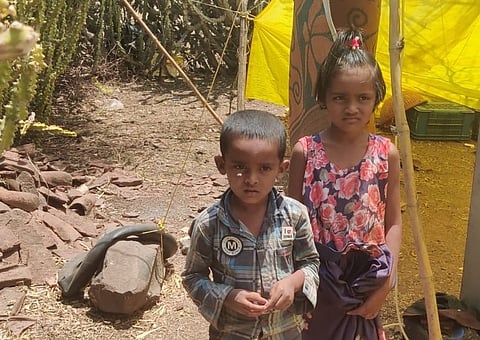 The mother left the children in the forest