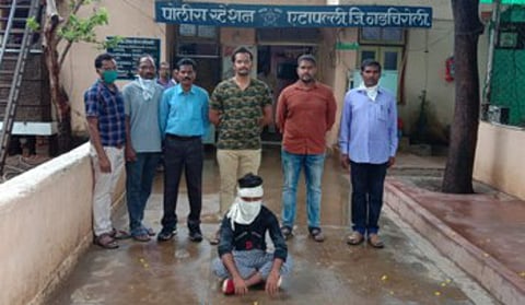 बोलेपल्ली : पोलिसांनी अटक केलेला युवतीचा मारेकरी जयदेव सरदार. 
