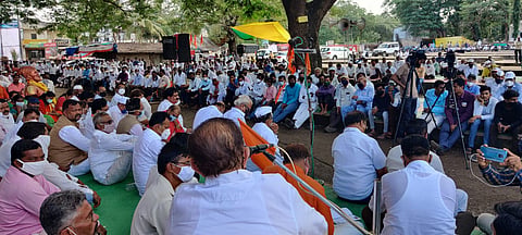 Morcha for reservation of Maratha community in Akole taluka