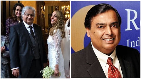 ambani in harish salve wedding