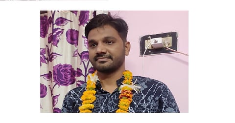Mohammed Shahid first in the state in the tax assistant examination