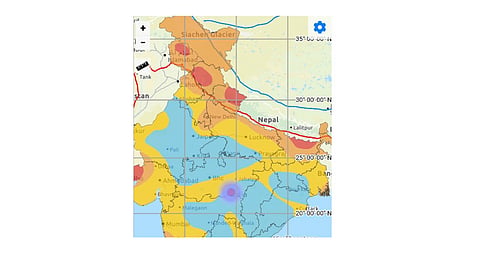 Mild tremors at Shivni in the morning