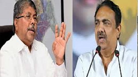 BJP state president Chandrakant Patil criticism on State Water Resources Minister Jayant Patil kolhapur