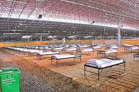 Nagpur Municipal Corporation's 5,000 bed covid care center is Not for use 