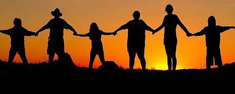 A unique initiative of the human chain of millions