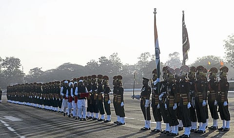 soldiers entered the army