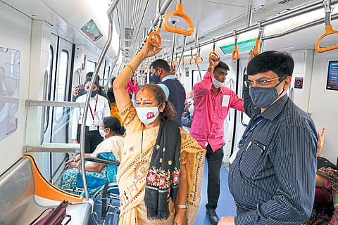 Kanchan Gadkari traveled by Metro