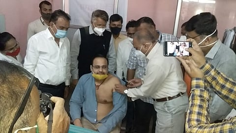 first covid 19  vaccine  use to kolhapur