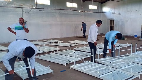 work of covid centres started in kolhapur mangaon