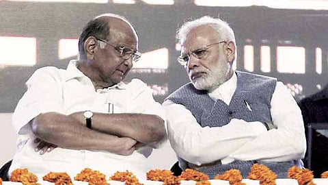 Narendra Modi Sharad Pawar