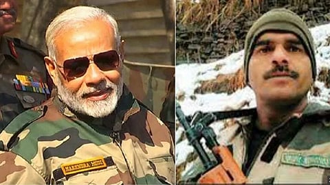 Narendra Modi, Tejbahadur Yadav
